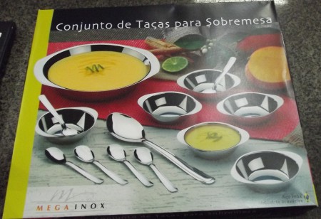 Conj. de taças para sobremesa 14 pç R$: 29,90 